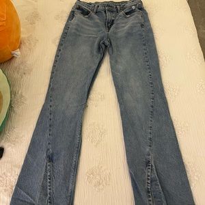 Flared American eagle jeans, medium wash